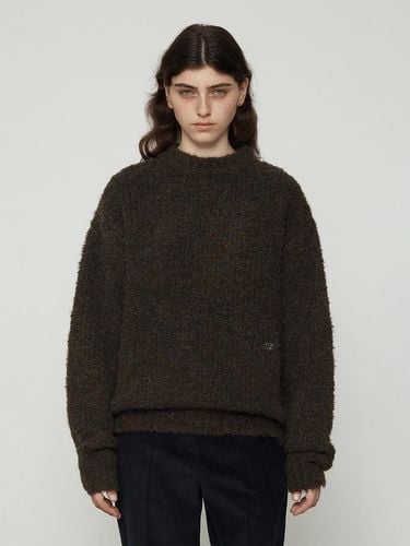 Boucle Mix Crew Neck Knit Top [] - Current - Modalova