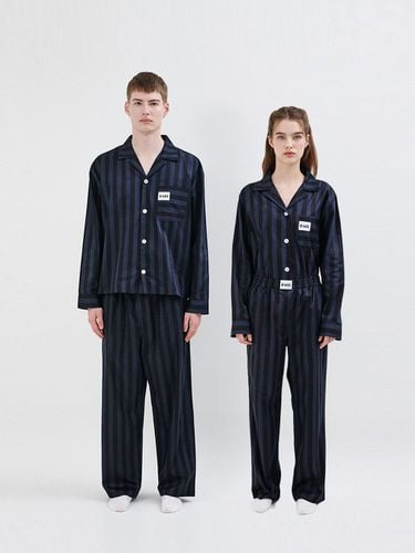 Unisex) Royal Black Pajama Set - Foli - Modalova