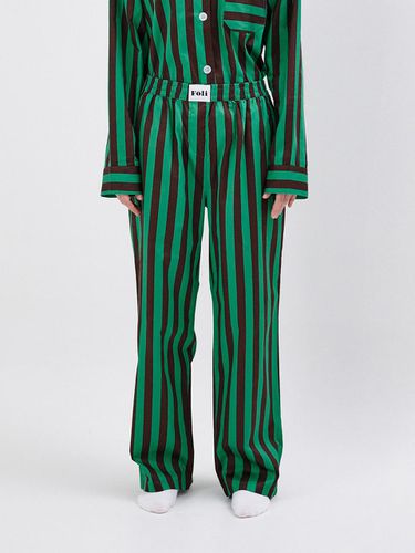 Unisex) Forest green pajama long pants - Foli - Modalova