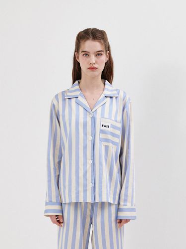 Unisex) Pale Blue Pajama Shirt - Foli - Modalova