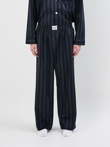 Unisex) Royal Black Pajama Long Pants - Foli - Modalova