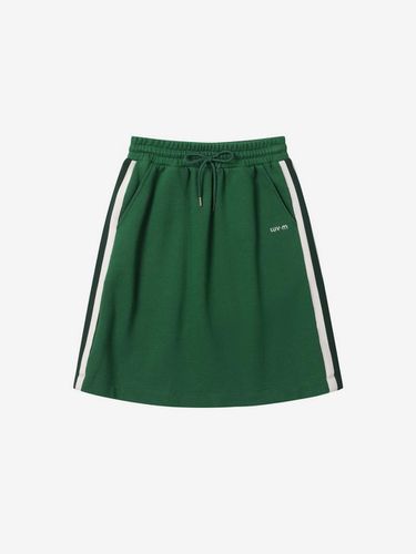 STRING LINE SKIRT_GREEN - LUV.M - Modalova