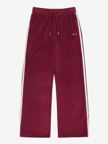 STRING LINE PANTS_BURGUNDY - LUV.M - Modalova