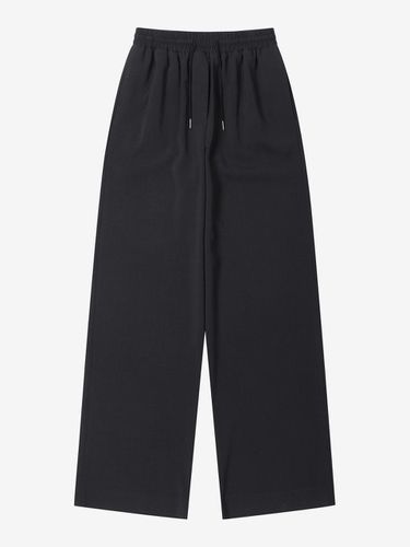 WIDE LONG BANDING PANTS_BLACK - LUV.M - Modalova