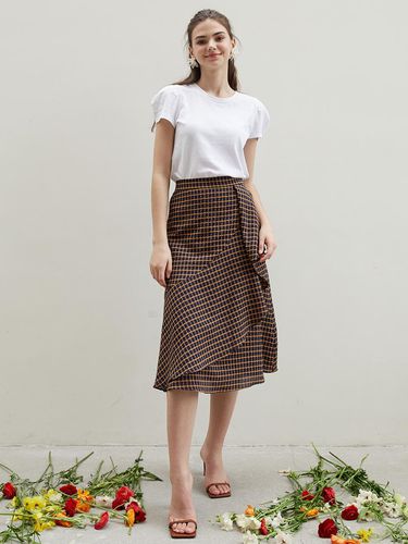 Ruffle plaid skirt - F.cocoromiz - Modalova