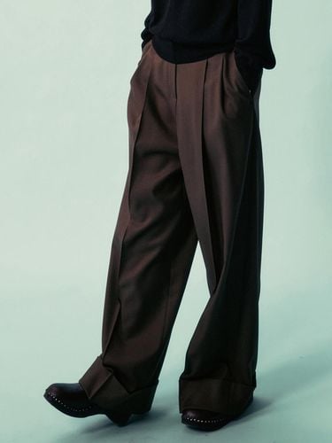 Women] Wool-Blended Roll-Up Pants - EPIGRAM - Modalova