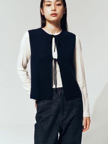 Women's] Two-Way Tie Knitwear Vest_EFWAW2 - EPIGRAM - Modalova