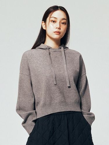 Women] Hooded Cropped Knit Top - EPIGRAM - Modalova