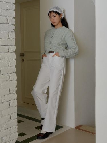 FRILL POCKET PANTS (WHITE) - margarin fingers - Modalova