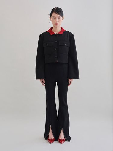 MOLLY Wool Trousers - Jet Black - GAYEON LEE - Modalova