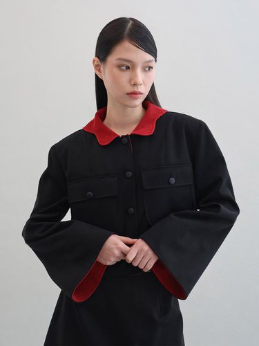 DENNY Suede Jacket - Black - GAYEON LEE - Modalova