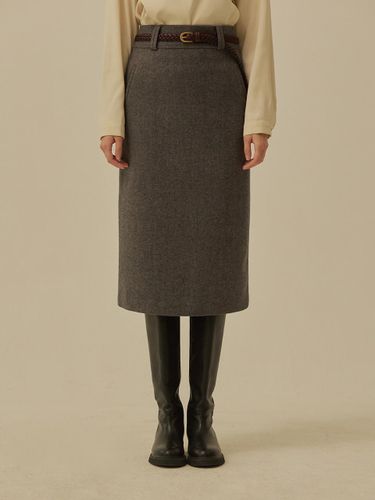 MONTA WOOL H-LINE SKIRT (2colors) - MangoManyPlease - Modalova