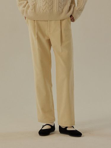 CORDUROY PINTUCK PANTS (2colors) - MangoManyPlease - Modalova