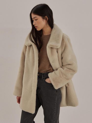 SABLE ECO FUR HALF-LENGTH COAT (2colors) - MangoManyPlease - Modalova