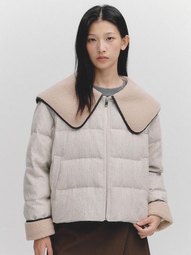 Eco Shearling Collar Down Jumper (MAEDDW24MBE) - marieclaire - Modalova