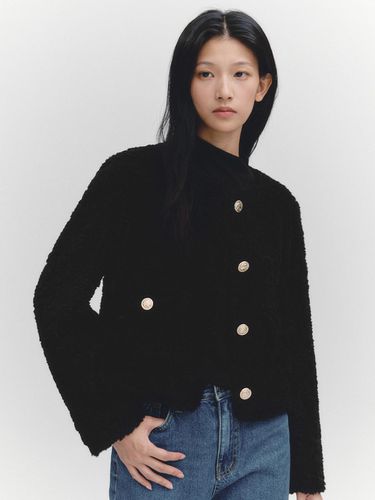 Fur Soft Sheepskin Jacket (MAEDJK10MBK) - marieclaire - Modalova