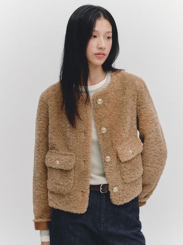 Fur Soft Mustang Jacket (MAEDJK10MBR) - marieclaire - Modalova