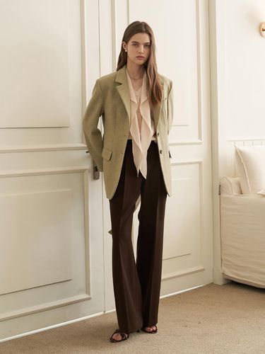 Coco slightly wide pants Brown - F.cocoromiz - Modalova