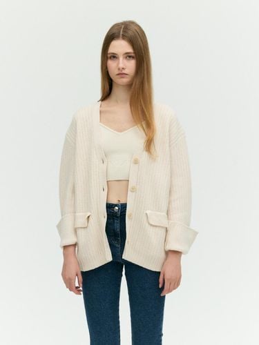 Flap Pocket Midi Cardigan (2 COLOR) - E.B.M (Edition by Michaa) - Modalova