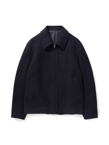 Wool Bookle Zip-Up Blouson _ERJAW24421NYX - EPIGRAM - Modalova