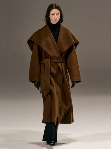 Draff Belt Wool 100% Coat (brown) - RIDIFI - Modalova