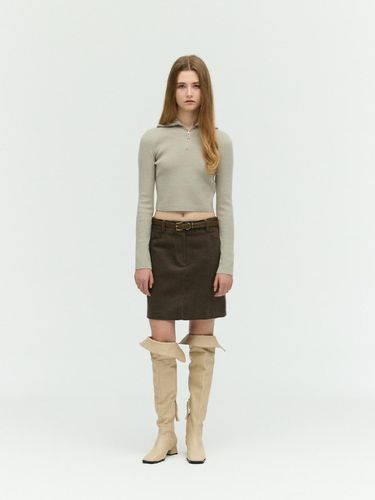 Corduroy short skirt - E.B.M (Edition by Michaa) - Modalova