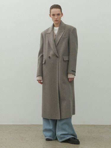 ROM WOOL HANDMADE LONG COAT (CT - 1441) - Atelier Nain - Modalova