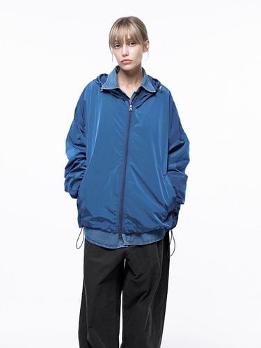 Glisten Hooded Windbreaker - Blue - Chance’s noi for Women - Modalova