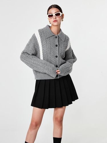 Signature Line Cashmere Crop Cardigan - pelote - Modalova