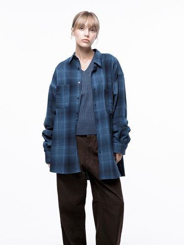 Relaxed- Fit Flannel Shirt - Blue - Chance’s noi for Women - Modalova