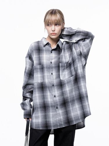 Loose - Fit Flannel Check Shirt - Black / W243SH01 - Chance’s noi for Women - Modalova