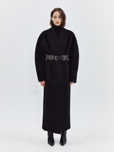 Cashmere Shawl Coat [BLACK] - FAYEWOO - Modalova