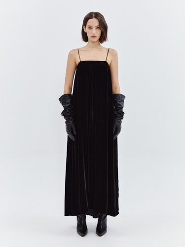 Layer Silk Velvet Dress - FAYEWOO - Modalova