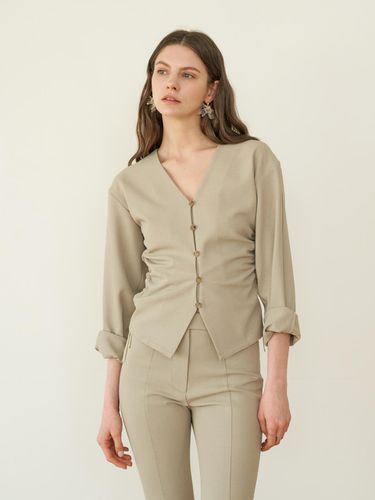 Day string jacket (Greenish Beige) - lecelona - Modalova