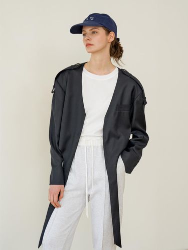 Oversized Fit Cropped Jacket () - lecelona - Modalova