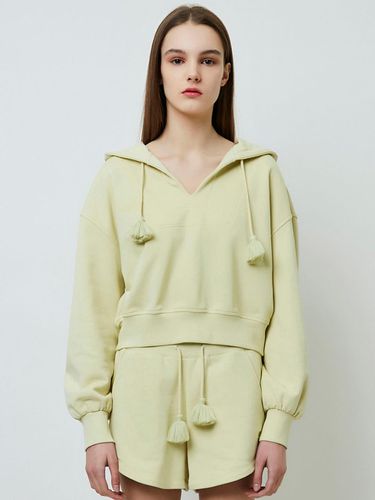 Tessle cropped hoodie light green - iba nenets - Modalova