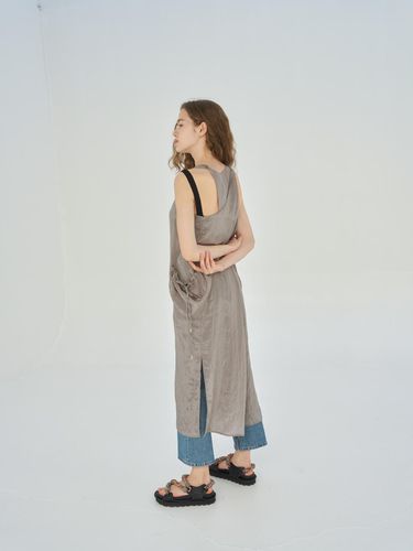 Tinkle twist long dress (gray) - lecelona - Modalova