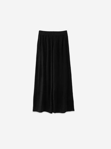 BRICK WIDE KNIT PANTS - BLACK - LA KOSMO - Modalova