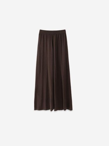 BRICK WIDE KNIT PANTS - BROWN - LA KOSMO - Modalova