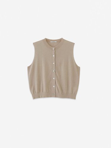 AMBER KNIT VEST - BEGIE - LA KOSMO - Modalova