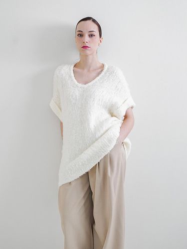 TEDDY BRUSHED KNITWEAR -LIGHT BEIGE - LA KOSMO - Modalova