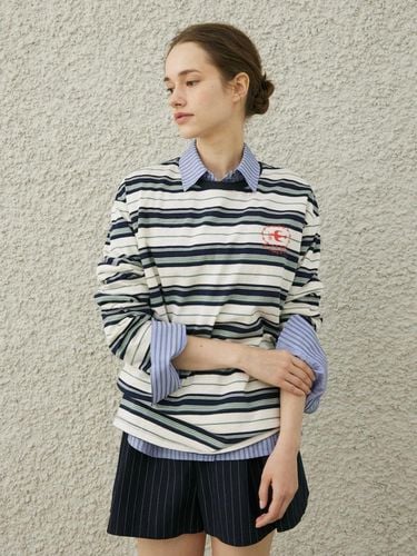 ALBI STRIPE SHIRT_BLUE - diaalto - Modalova