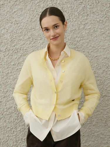 TUILERIES KNIT CARDIGAN_YELLOW - diaalto - Modalova