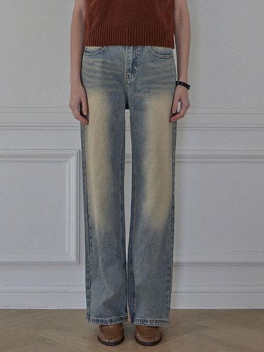 DANA LONG WIDE DENIM PANTS - HAINT - Modalova