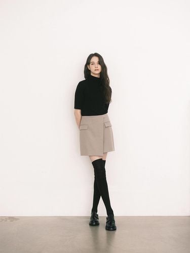 Unbalanced short skirt / beige - Nonesuch - Modalova