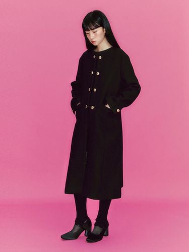 Chelsea Wool Coat_black - GANISONG - Modalova