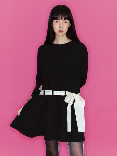 Black Belle Bow Dress_black - GANISONG - Modalova