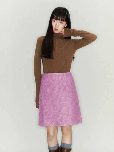 Star Candy Wool Skirt_purple - GANISONG - Modalova