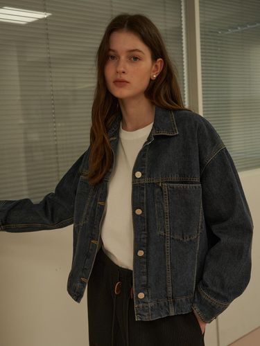 Premium Less Denim Jacket () - lecelona - Modalova