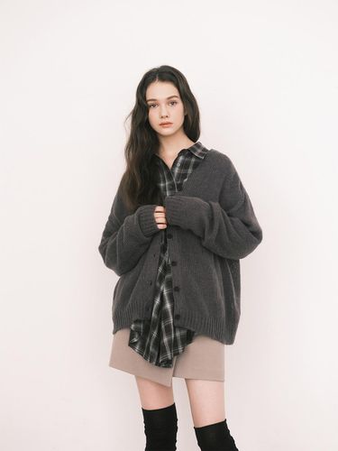 Loose - fit wool cardigan / - Nonesuch - Modalova